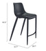 Magnus Barstool (Set of 2) Black