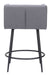 Horbat Counter Stool (Set of 2) Gray
