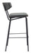 Charon Barstool (Set of 2) Vintage Black