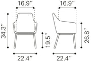 Adage Dining Chair (Set of 2) Gray