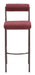 Livorno Barstool (Set of 2) Red & Bronze