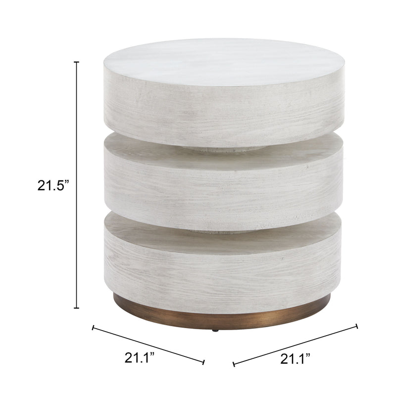 Laha Side Table Oak White