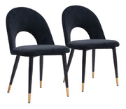 Menlo Dining Chair (Set of 2) Black
