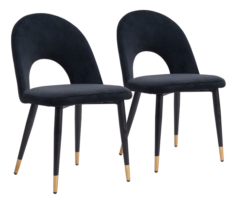 Menlo Dining Chair (Set of 2) Black