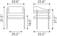 Zadar Dining Chair Misty Gray