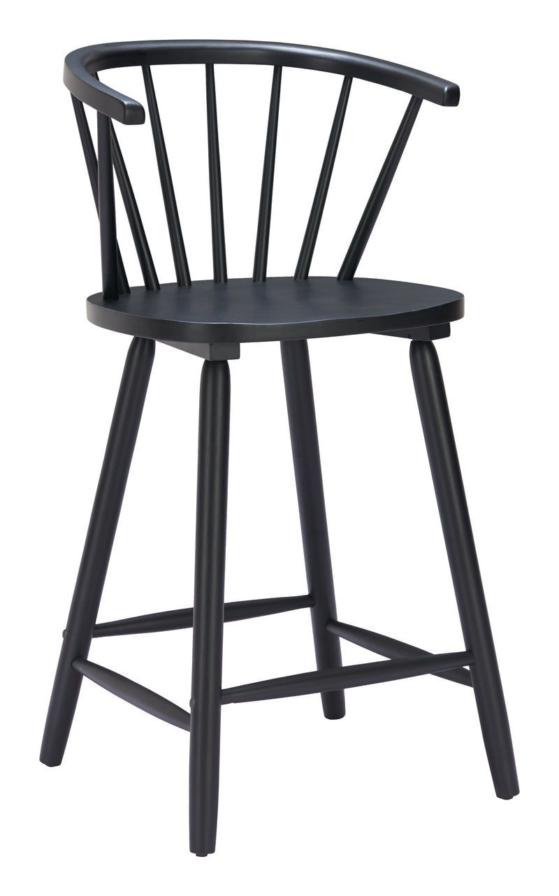 Stenger Counter Stool (Set of 2) Black