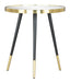 Particle Side Table Gold & Black