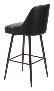 Keppel Swivel Barstool Black & Bronze