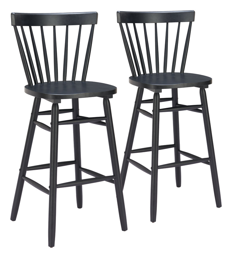 Tyce Barstool (Set of 2) Black