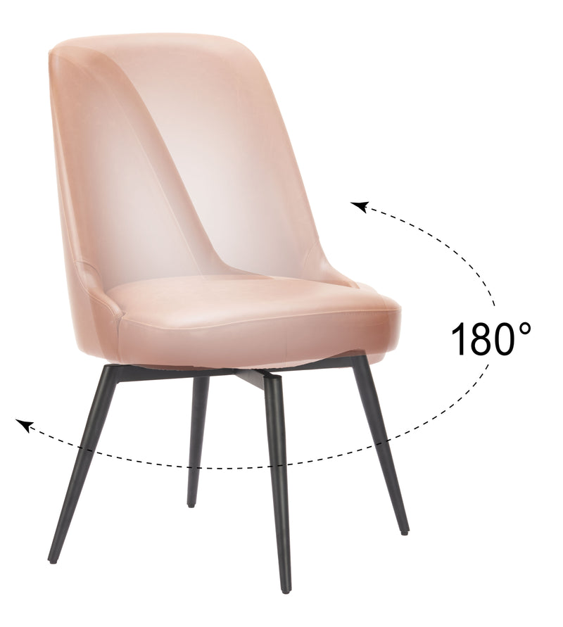 Keppel Swivel Dining Chair (Set of 2) Brown