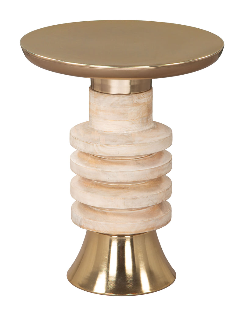 Ringar Side Table Gold & Natural