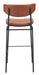 Charon Barstool (Set of 2) Vintage Brown