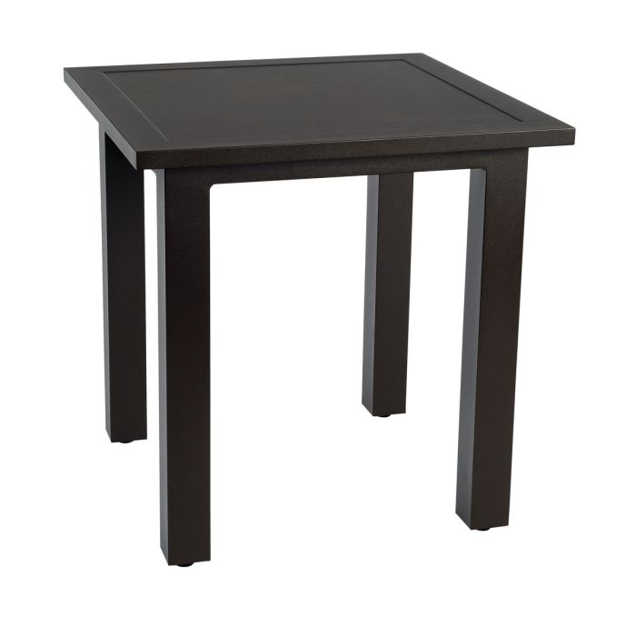 Extruded Elemental Square Side Table Aluminum Tables