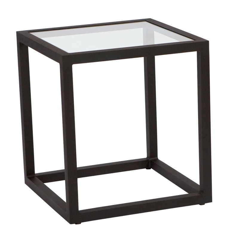 Salona Side Table with Clear Glass
