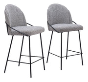 Jambi Counter Stool (Set of 2) Black & White
