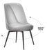 Keppel Swivel Dining Chair (Set of 2) Black
