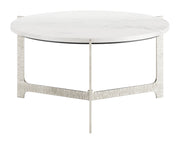 Barmas Coffee Table White & Silver