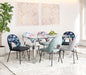 Bethpage Dining Chair (Set of 2) Multicolor Print & Green