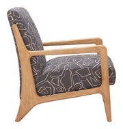 Runa Accent Chair Gray & Natural