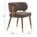 Brew Dining Chair Brown & Walnut