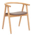 Peker Dining Chair (Set of 2) Brown & Natural