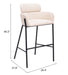 Bremor Barstool Beige