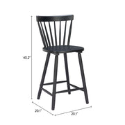 Tyce Counter Stool (Set of 2) Black