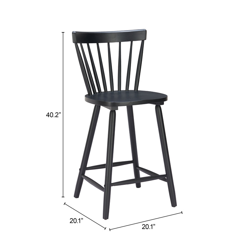 Tyce Counter Stool (Set of 2) Black