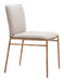 Nordvest Dining Chair Beige & Gold