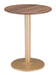 Alto Bistro Table Brown & Gold