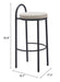 Sisal Barstool (Set of 2) Beige Tweed