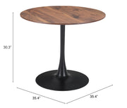 Opus Dining Table Brown & Black