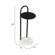 Christian Side Table Black & White
