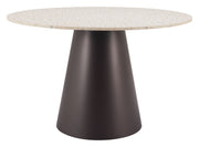 Jorf Dining Table Beige & Bronze