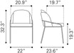 Jambi Dining Chair (Set of 2) Ivory
