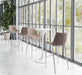 Magnus Barstool (Set of 2) Brown & Silver