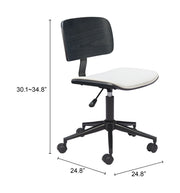 Duravel Office Chair White & Black
