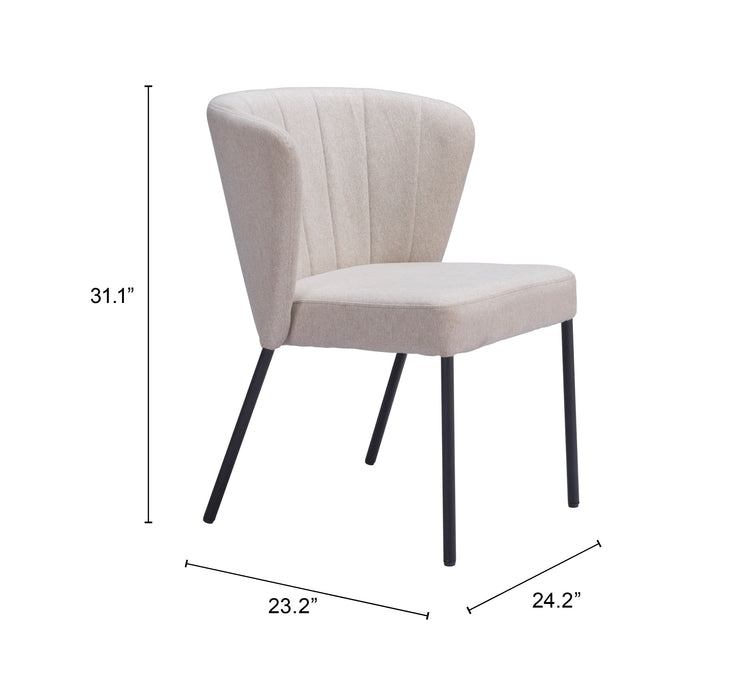 Aimee Dining Chair (Set of 2) Beige