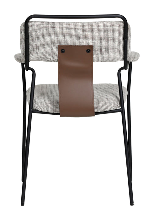 Couva Dining Chair (Set of 2) Gray Tweed