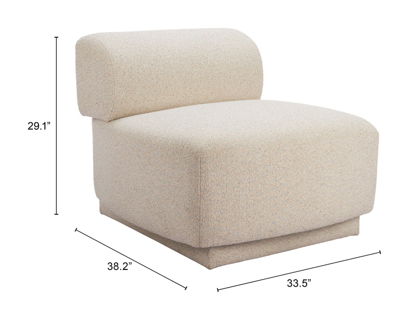 Anese Accent Chair Multigrain Beige