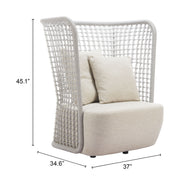 Hudu Accent Chair Beige