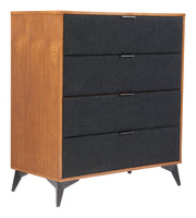 Zarif Chest Black & Walnut