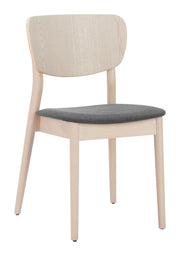 Kellua Dining Chair (Set of 2) Gray & Natural