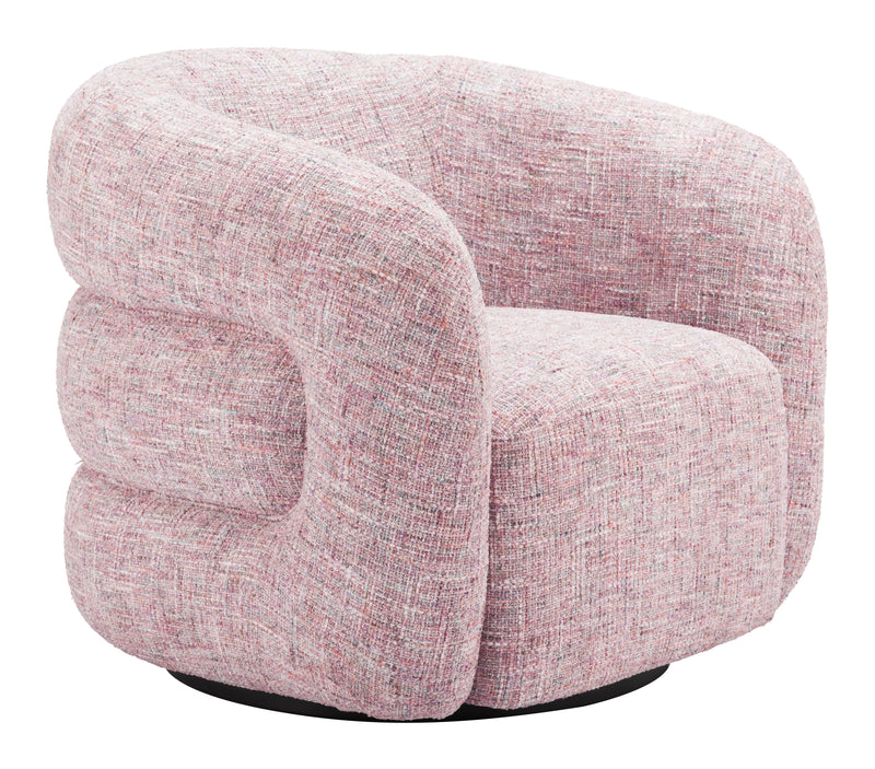 Refine Swivel Chair Pink Tweed