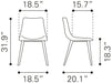 Daniel Dining Chair (Set of 2) Gray