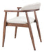 Goka Dining Chair Beige & Walnut