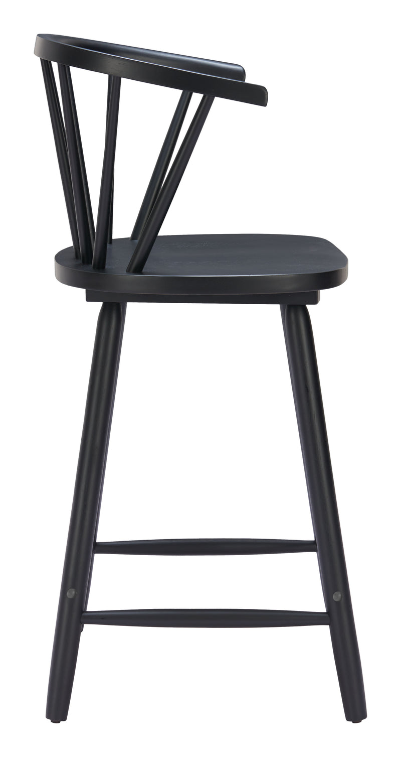 Stenger Counter Stool (Set of 2) Black