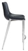 Magnus Counter Stool (Set of 2) Black & Silver