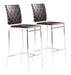 Criss Cross Counter Stool (Set of 2) Black
