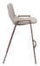 Desi Counter Stool (Set of 2) Beige & Walnut